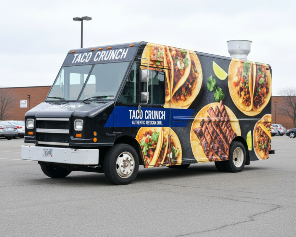 Food truck wrap